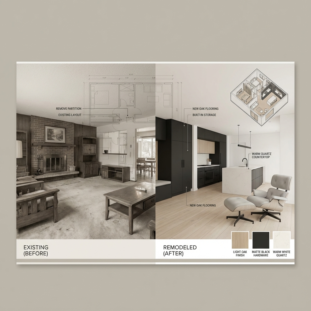 Remodeling Diagram and result